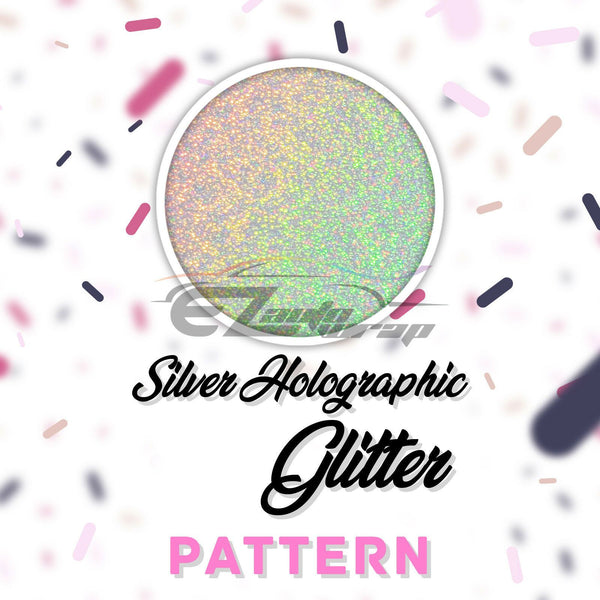 ESSMO™ Silver Holographic Glitter Pattern Heat Transfer Vinyl HTV SP22