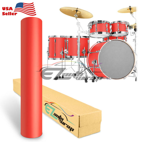 Drum Wrap Vinyl Kit Matte Red