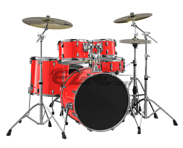 Drum Wrap Vinyl Kit Gloss Red