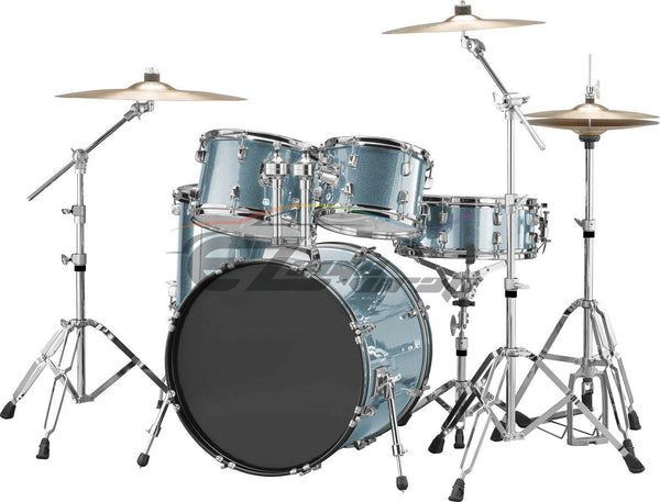 Drum Wrap Vinyl Kit Gloss Diamond Glitter Frosted Blue