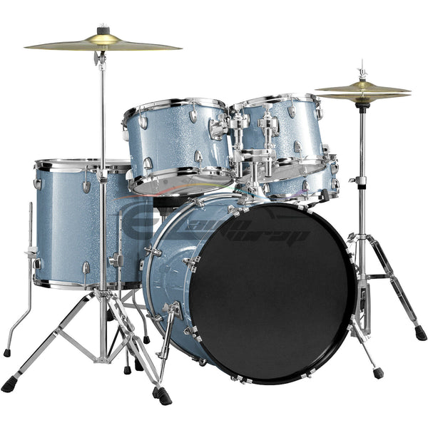 Drum Wrap Vinyl Kit Gloss Diamond Glitter Frosted Blue