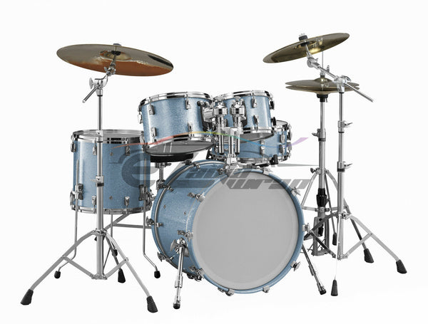 Drum Wrap Vinyl Kit Gloss Diamond Glitter Frosted Blue