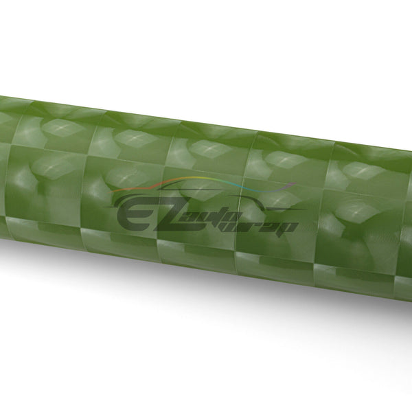 Cat Eye Army Green Vinyl Wrap