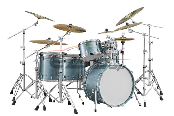 Drum Wrap Vinyl Kit Gloss Diamond Glitter Frosted Blue
