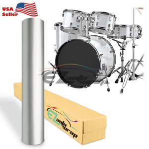 Drum Wrap Vinyl Kit Gloss Silver