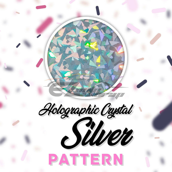 ESSMO™ Holographic Crystal Silver Pattern Heat Transfer Vinyl HTV SP08