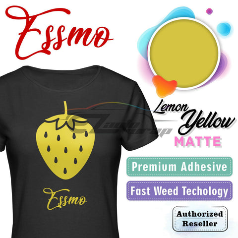 ESSMO™ Lemon Yellow Matte Solid Heat Transfer Vinyl HTV DP14