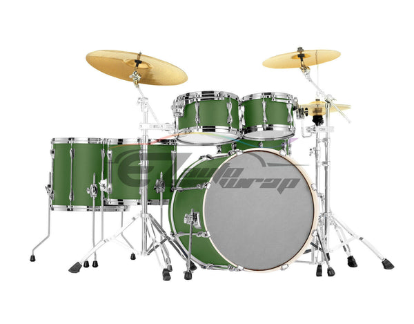 Drum Wrap Vinyl Kit Matte Army Green