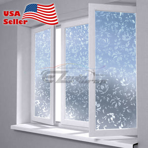 Frosted Flower Glass Window Film 4001