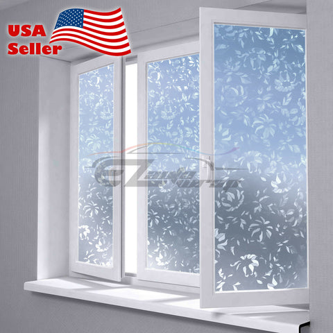 Frosted Flower Glass Window Film 4001