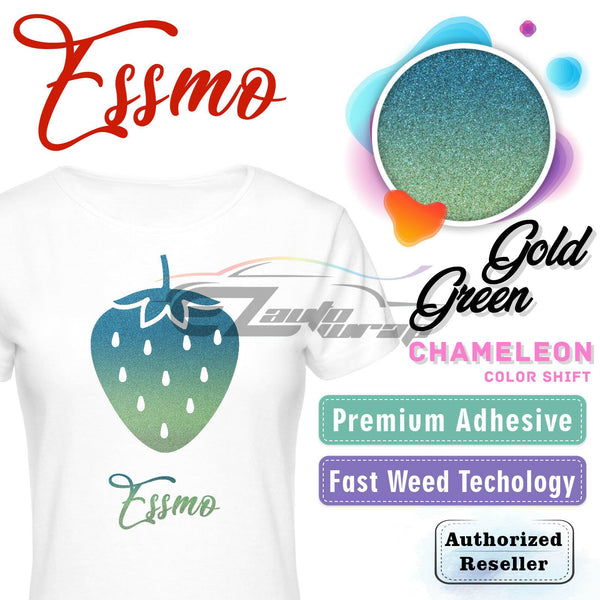 ESSMO™ Green/Gold Chameleon Color Change Heat Transfer Vinyl HTV ADC01