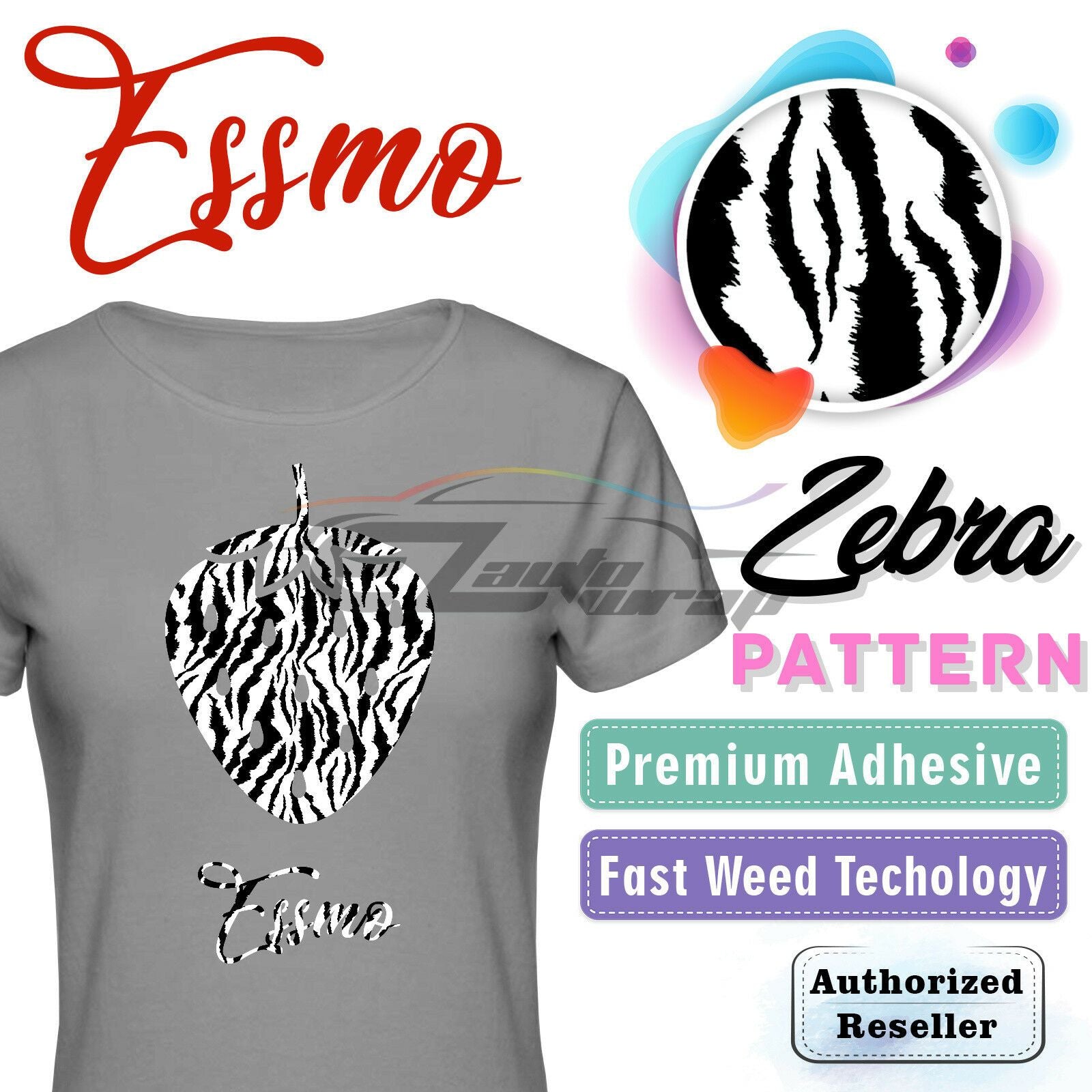 ESSMO™ Zebra Pattern Heat Transfer Vinyl HTV SP27