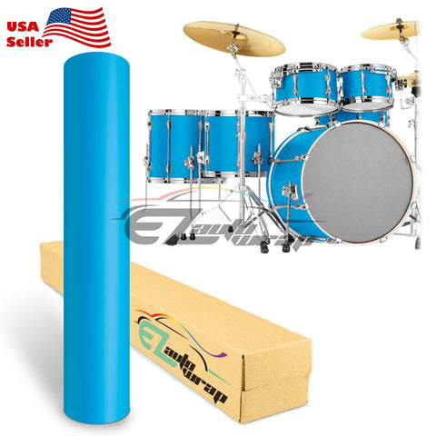 Drum Wrap Vinyl Kit Matte Sky Blue