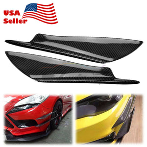 2pcs Carbon Fiber Front Bumper Splitter PC-BLS06SCF