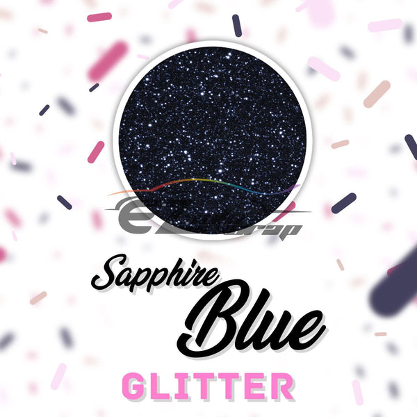 ESSMO™ Saphire Blue Glitter Sparkle Heat Transfer Vinyl HTV DG18
