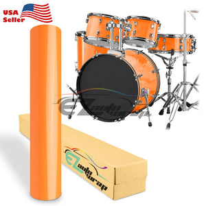 Drum Wrap Vinyl Kit Gloss Orange
