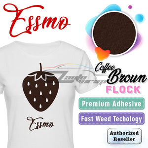 ESSMO™ Coffee Brown Flock Heat Transfer Vinyl HTV DF19