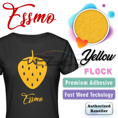ESSMO™ Yellow Flock Heat Transfer Vinyl HTV DF14