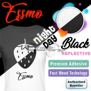 ESSMO™ Silver / White Reflective Heat Transfer Vinyl HTV RT03