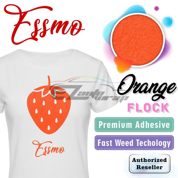 ESSMO™ Orange Flock Heat Transfer Vinyl HTV DF18
