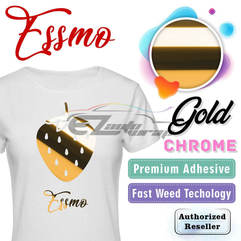 ESSMO™ Gold Chrome Heat Transfer Vinyl HTV DS04