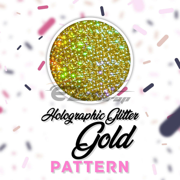 ESSMO™ Holographic Glitter Gold Pattern Heat Transfer Vinyl HTV SP11