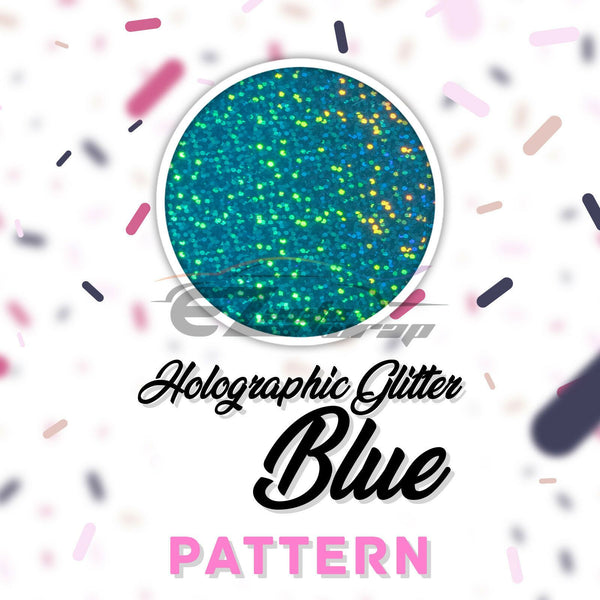 ESSMO™ Holographic Glitter Blue Pattern Heat Transfer Vinyl HTV SP10