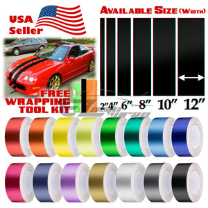 Racing Stripe Brushed Aluminum 2" 4" 6" 8" 10" 12" / 25FT