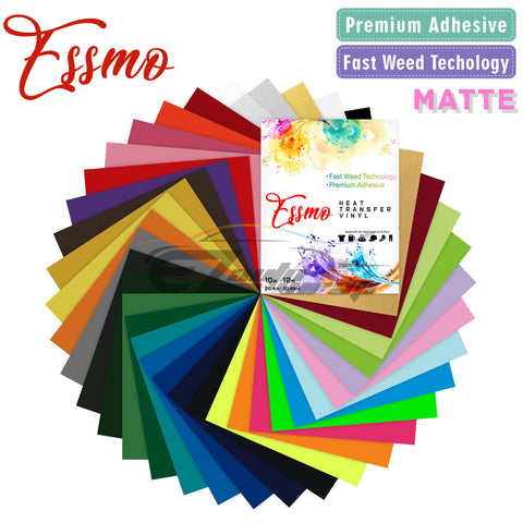 36pcs 36 Colors Matte Heat Transfer Vinyl 12"x10" HTV Bundle