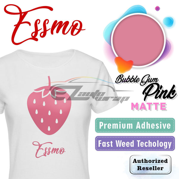 ESSMO™ Bubble Gum Pink Matte Solid Heat Transfer Vinyl HTV DP09