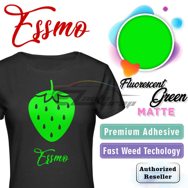 ESSMO™ Fluorescent Green Matte Solid Heat Transfer Vinyl HTV DP29