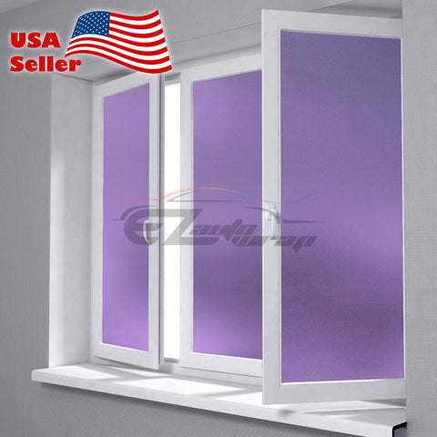 Frosted Purple Glass Window Film