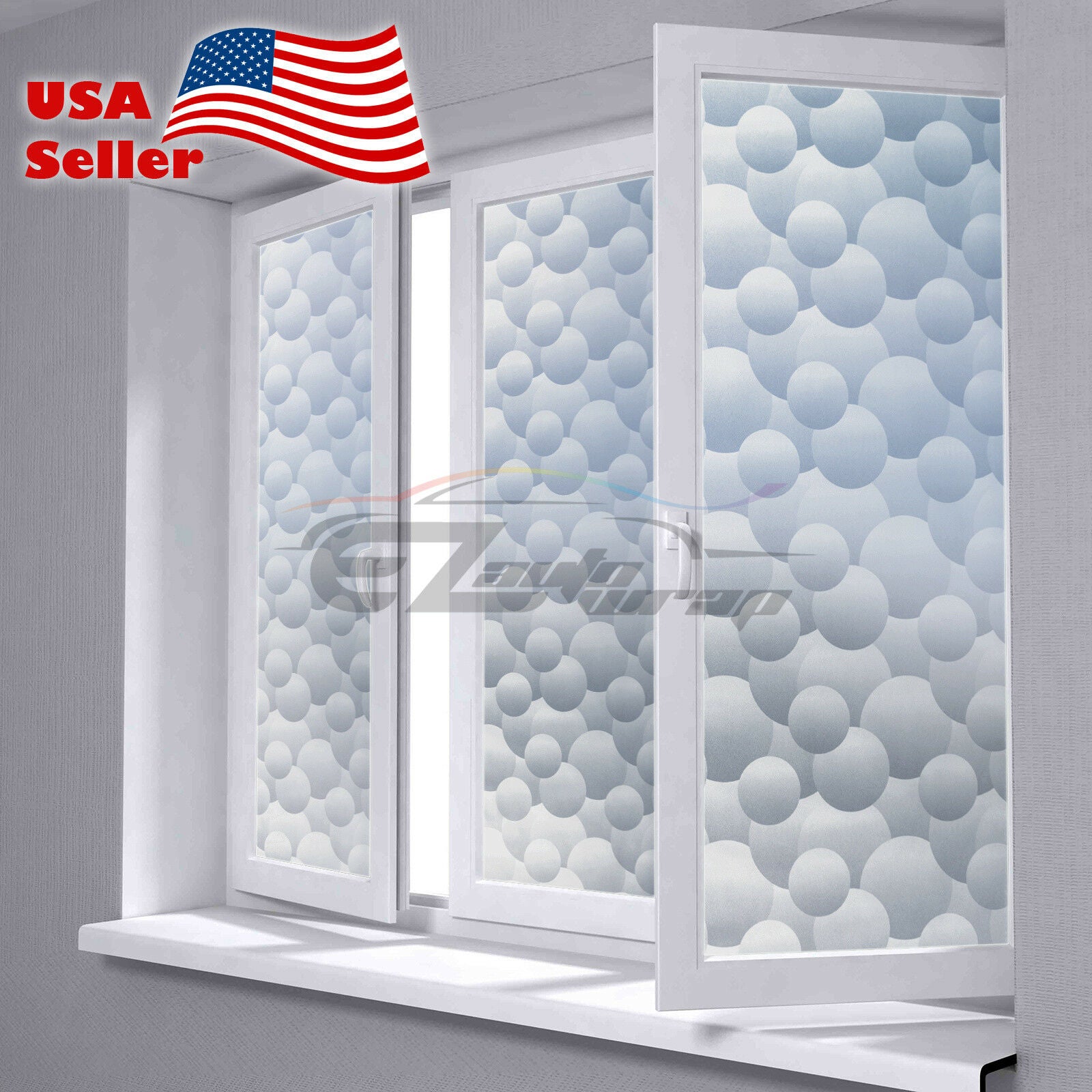 Frosted Bubblue Glass Window Film 5045
