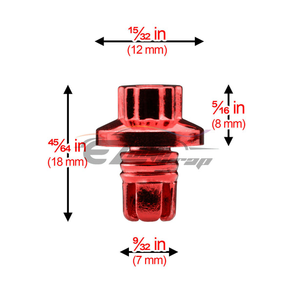 50pcs Flat Wheel Rivets PC-WRL02 (Blue / Gold / Purple / Red / Silver)