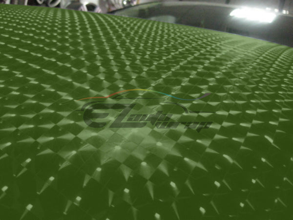 Cat Eye Army Green Vinyl Wrap