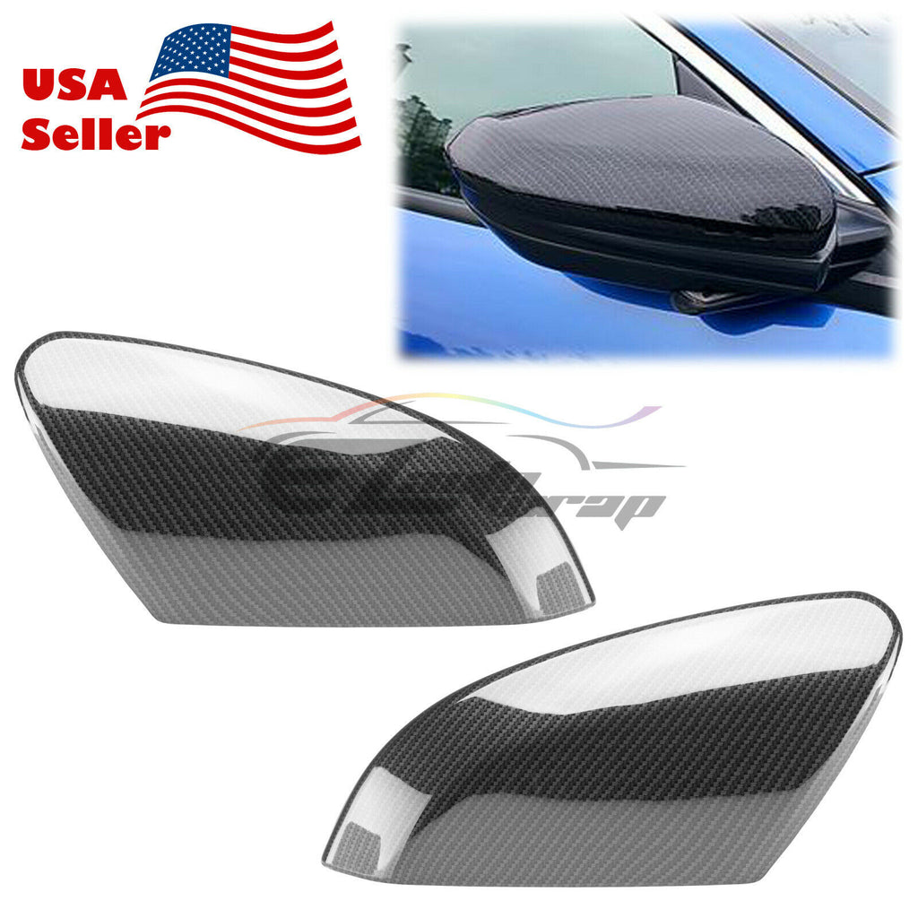 Carbon Fiber Side Mirror Cover For Honda Civic 2016 2019 PC