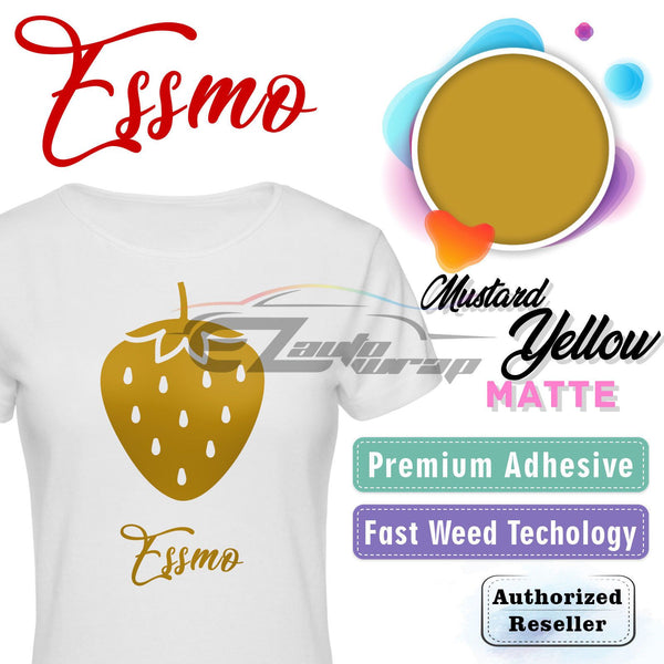 ESSMO™ Mustard Yellow Matte Solid Heat Transfer Vinyl HTV DP13
