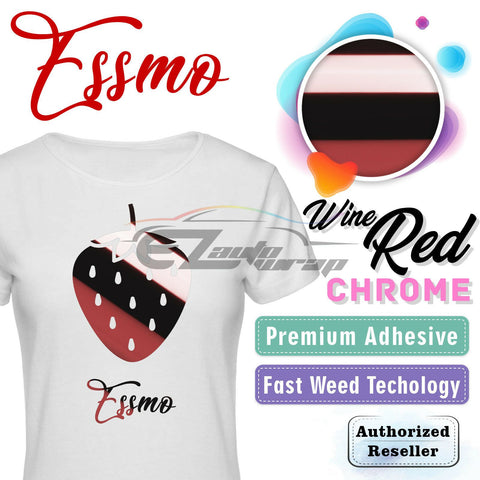 ESSMO™ Wine Red Chrome Heat Transfer Vinyl HTV DS11