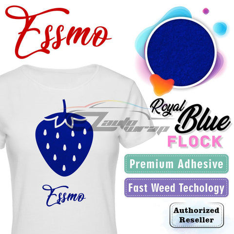 ESSMO™ Royal Blue Flock Heat Transfer Vinyl HTV DF06