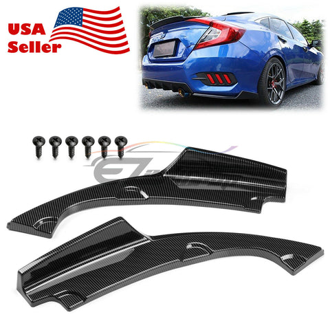 Carbon Fiber Rear Bumper Splitter 2016-2018 Honda Civic PC-C10BD27-CF