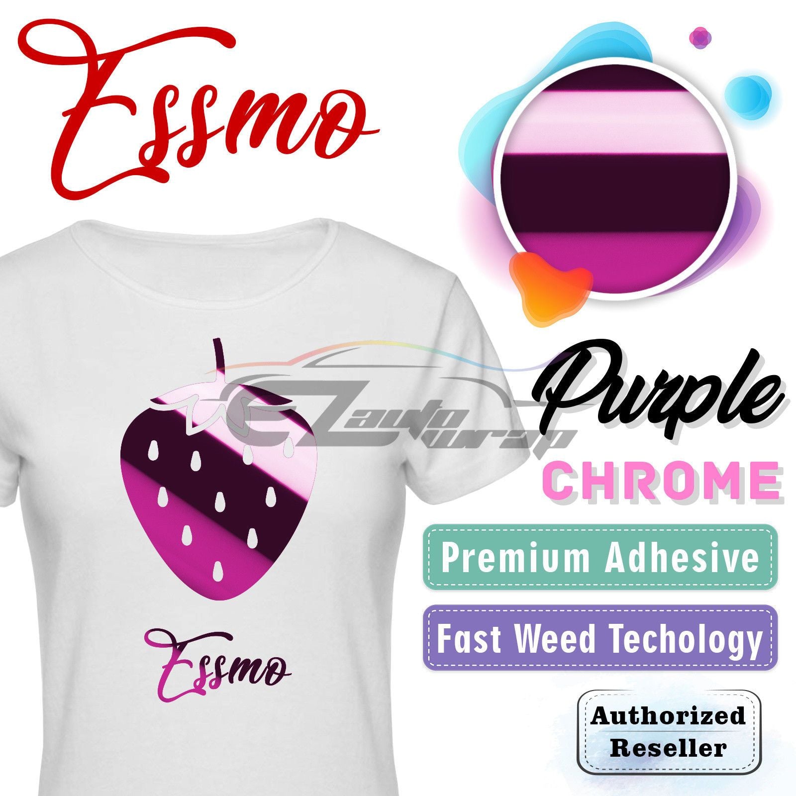 ESSMO™ Purple Chrome Heat Transfer Vinyl HTV DS14