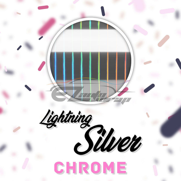 ESSMO™ Lightning Silver Chrome Heat Transfer Vinyl HTV DS03