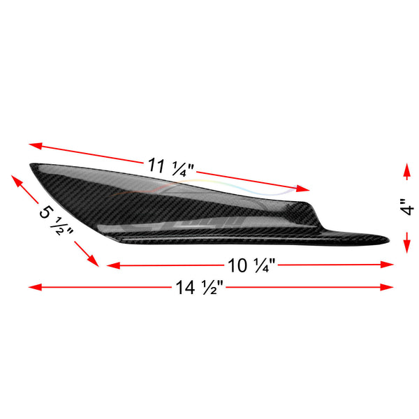 4pcs Carbon Fiber Front Bumper Splitter PC-BLS06