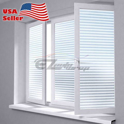 Frosted Line Glass Window Film 5018