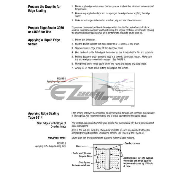 3M™ 8914ES/8520ES Edge Sealer Tape Gloss / Matte