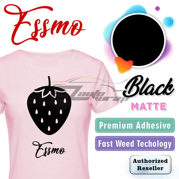 ESSMO™ Black Matte Solid Heat Transfer Vinyl HTV DP01