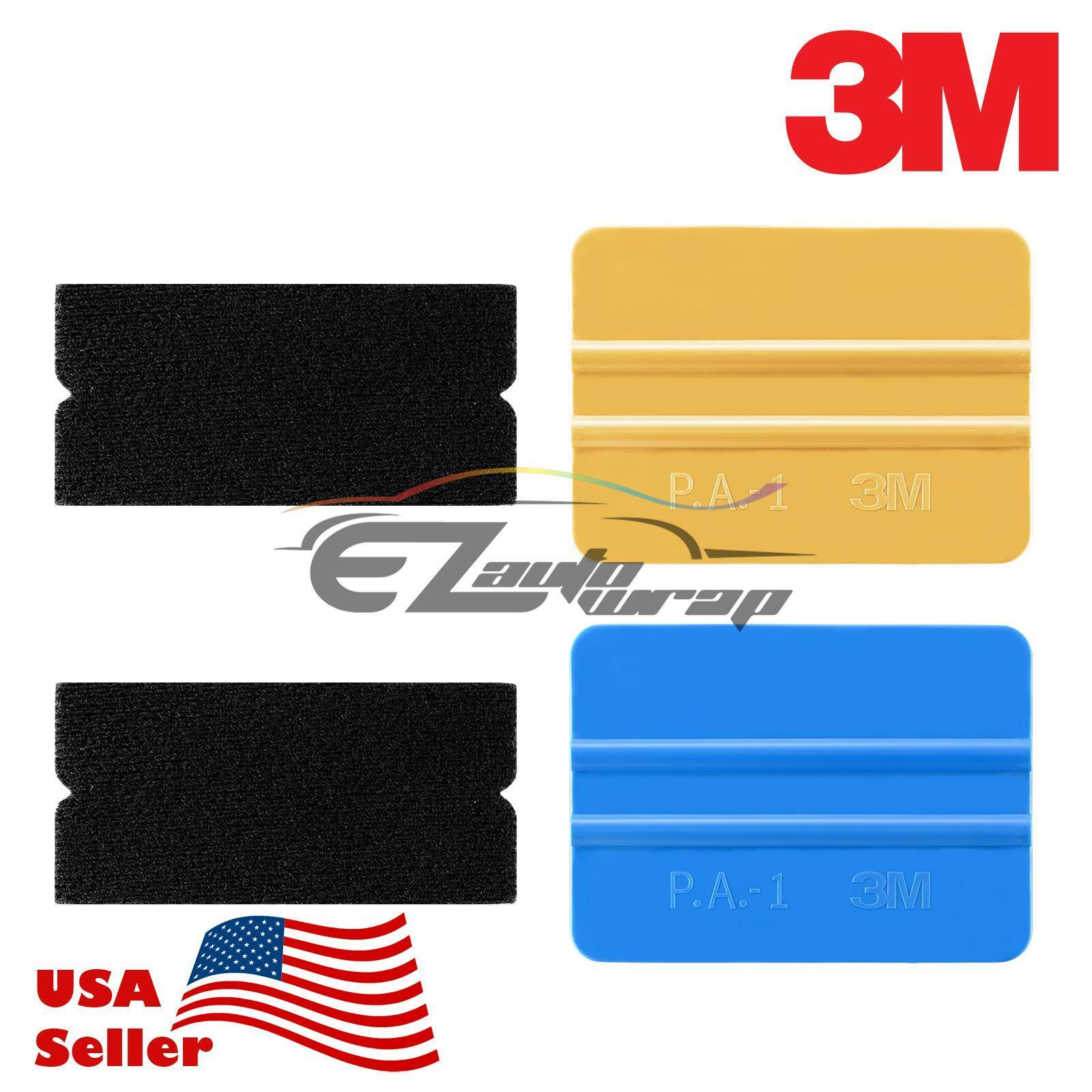 3M Blue / Gold Squeegees Tips x2 Vinyl Wrap Kit