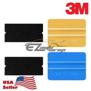 3M Blue / Gold Squeegees Tips x2 Vinyl Wrap Kit