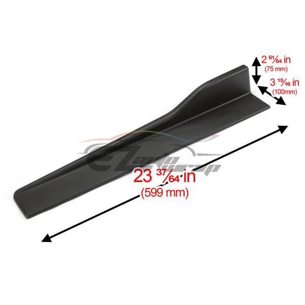 Matte black Universal Side Skirt PC-PS51