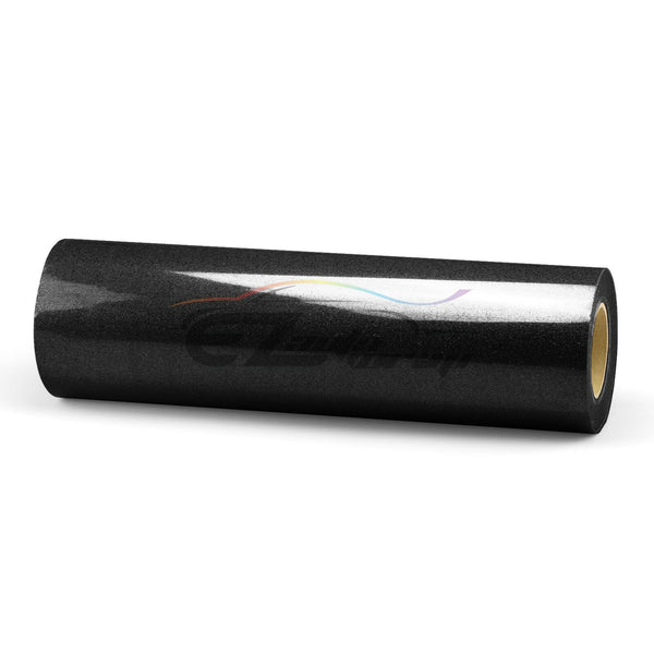 ESSMO™ Black Glitter Sparkle Heat Transfer Vinyl HTV DG01